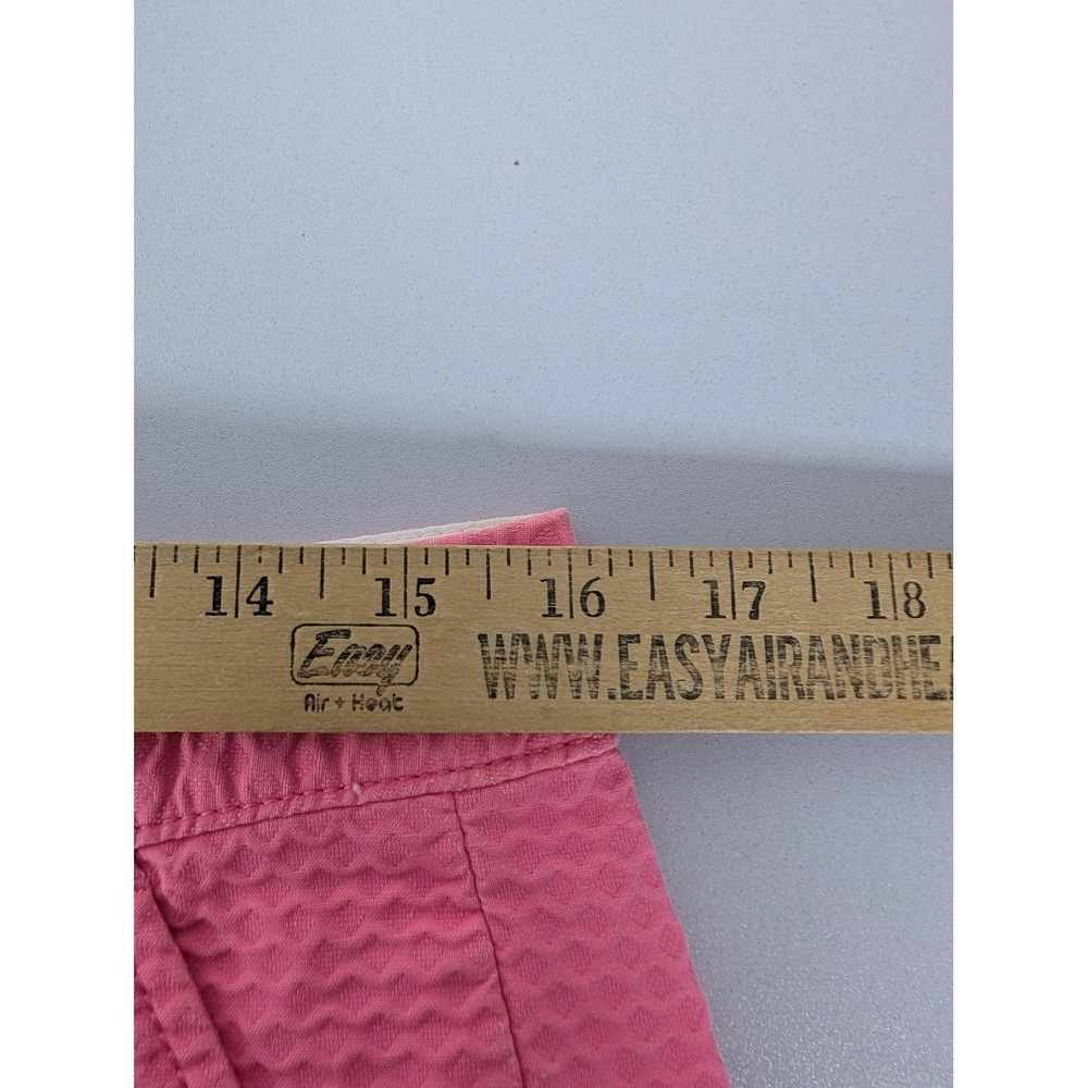 Lilly Pulitzer Shorts Womens 6 Pink Buttercup Scallop Hem Textured Cotton Summer - Picture 9 of 12